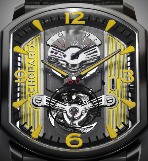 Chopard L.U.C Engine One Tourbillon en titane DLC Only Watch 2011 : l’univers automobile comme inspiration