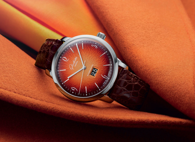 Glashütte Original : une Sixties en orange flamboyant ! Glashütte Original : une Sixties en orange flamboyant !