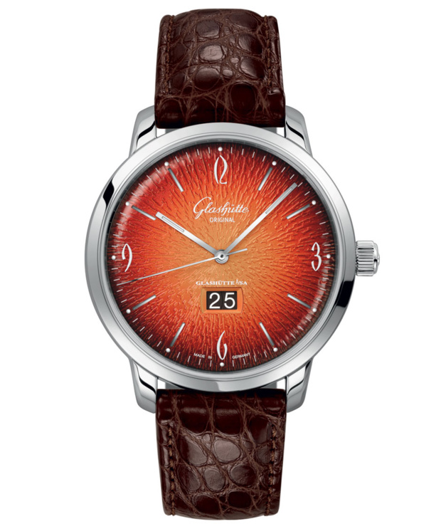 Glashütte Original : une Sixties en orange flamboyant ! Glashütte Original : une Sixties en orange flamboyant !