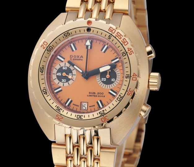 Doxa SUB 200 T. Graph en or jaune Doxa SUB 200 T. Graph en or jaune