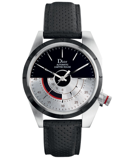 Dior Chiffre Rouge M01 39 mm bracelet cuir perforé