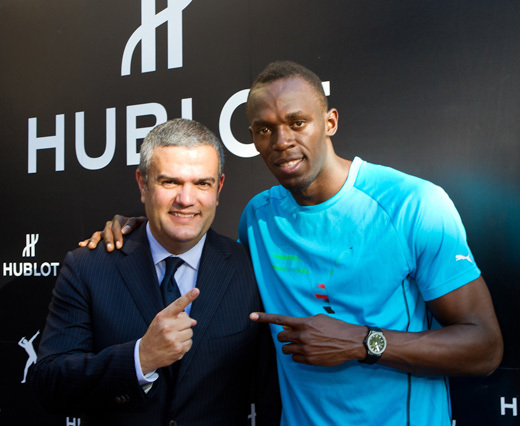 Ricardo Guadalupe et Usain Bolt à Beverly Hills Ricardo Guadalupe et Usain Bolt à Beverly Hills