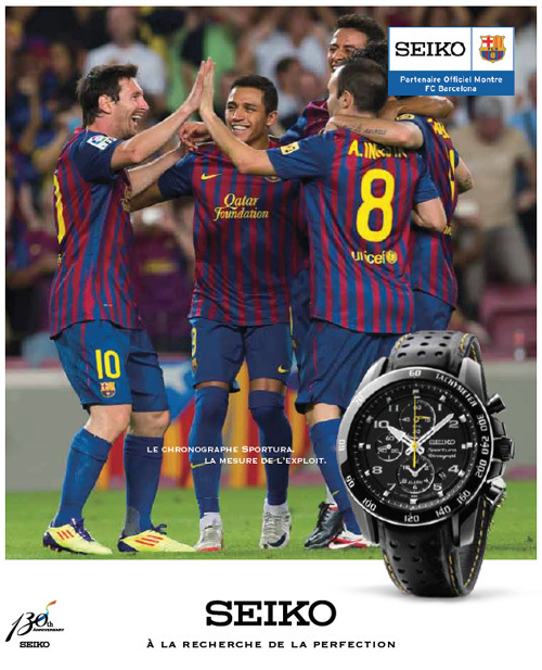 Seiko : une Sportura pour les Blaugrana du FC Barcelone