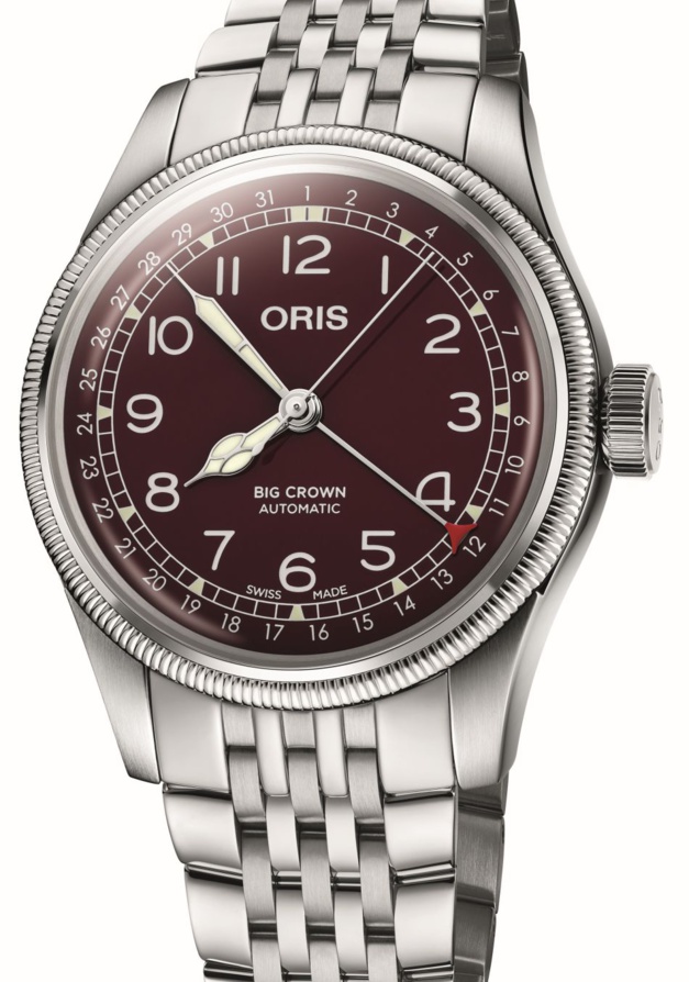 Oris Big Crown Pointer Date cadran carmin