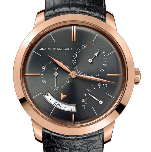 Girard-Perregaux 1966 Calendrier annuel et équation du temps en or rose et cadran ruthénium Girard-Perregaux 1966 Calendrier annuel et équation du temps en or rose et cadran ruthénium