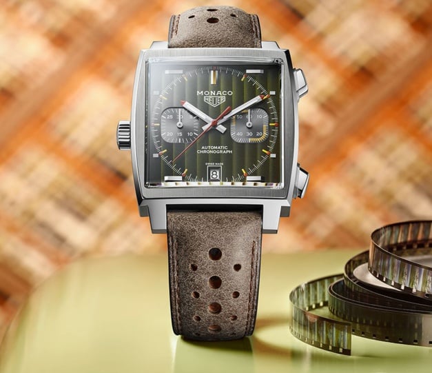 TAG Heuer Monaco : un très beau cadran vert kaki pour ses 50 ans TAG Heuer Monaco : un très beau cadran vert kaki pour ses 50 ans