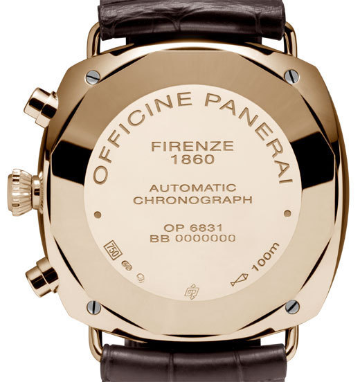 Officine Panerai Radiomir Chronographe Oro Rosa : 42 mm d’élégance et de classe italienne