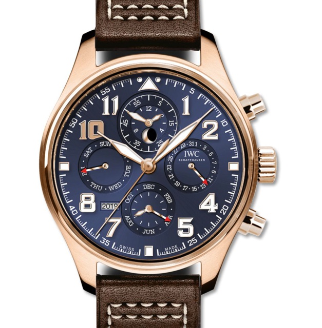 IWC Montre d’Aviateur Calendrier perpétuel Chronographe Édition « Le Petit Prince »