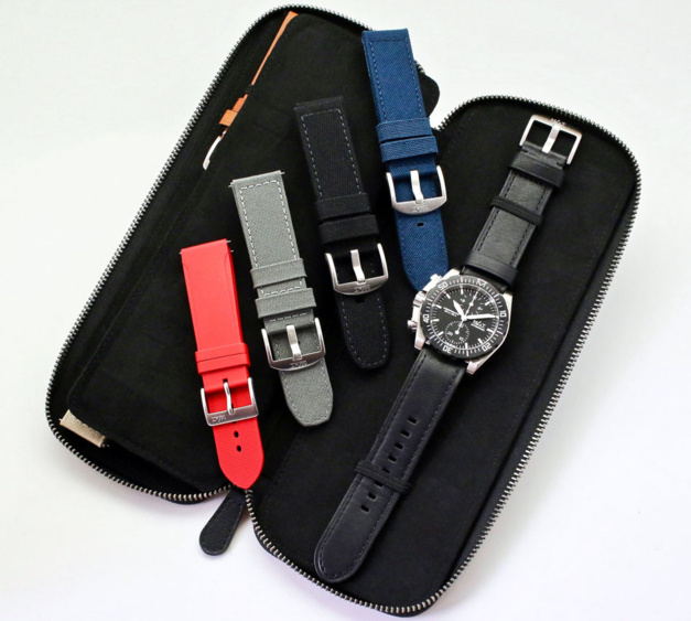 ​MATWatches étui de montres de voyage en cuir recyclé