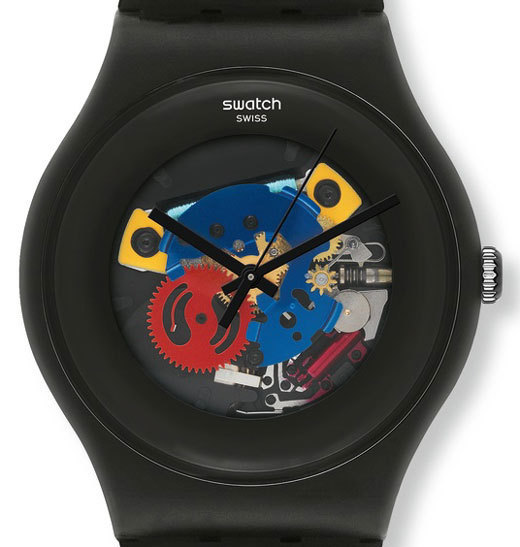 Swatch : des cadrans « squelette » pour la collection New Gent Lacquered