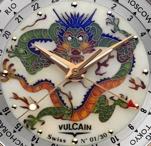 Vulcain Cricket Aviator GMT Edition limitée The Dragon Vulcain Cricket Aviator GMT Edition limitée The Dragon