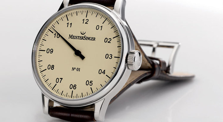 MeisterSinger no 1 cadran crème