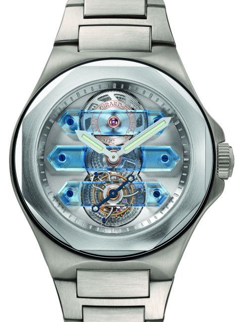 Girard-Perregaux Laureato Tourbillon sous trois ponts : mariage d’un design seventies à la haute horlogerie Girard-Perregaux Laureato Tourbillon sous trois ponts : mariage d’un design seventies à la haute horlogerie