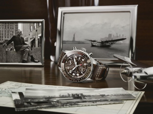 IWC Aviateur Timezoner Chrono édition "80 years flight to New York" IWC Aviateur Timezoner Chrono édition "80 years flight to New York"