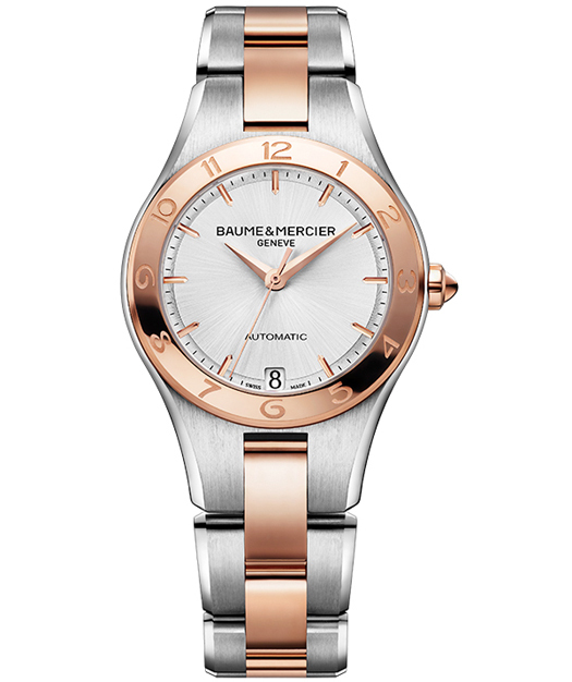 Baume et Mercier : la Linea 32 mm marie l’or rouge à l’acier et se dote d’un calibre mécanique Baume et Mercier : la Linea 32 mm marie l’or rouge à l’acier et se dote d’un calibre mécanique