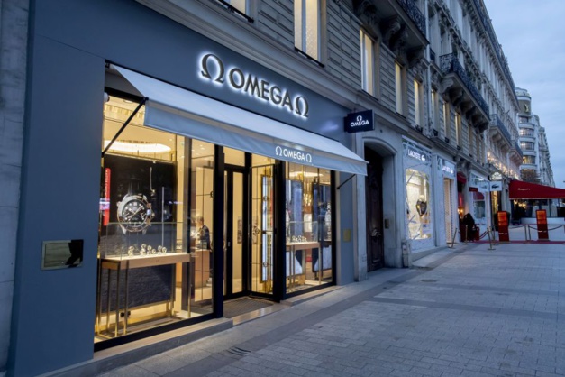 Paris : la boutique Omega Champs-Elysées rouvre ses portes au terme de sa rénovation