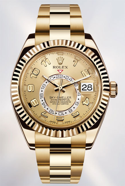 Rolex Oyster Perpetual Sky-Dweller en or jaune