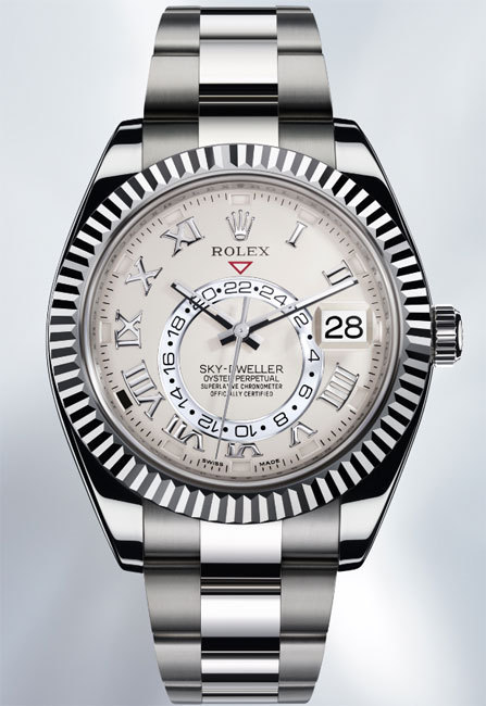 Rolex Oyster Perpetual Sky-Dweller en or gris