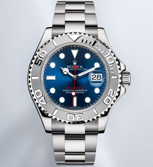 Rolex Oyster Perpetual Yacht-Master cadrab bleu soleil