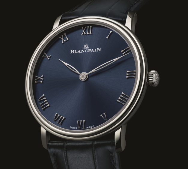 Blancpain Villeret Ultraplate platine cadran bleu Blancpain Villeret Ultraplate platine cadran bleu