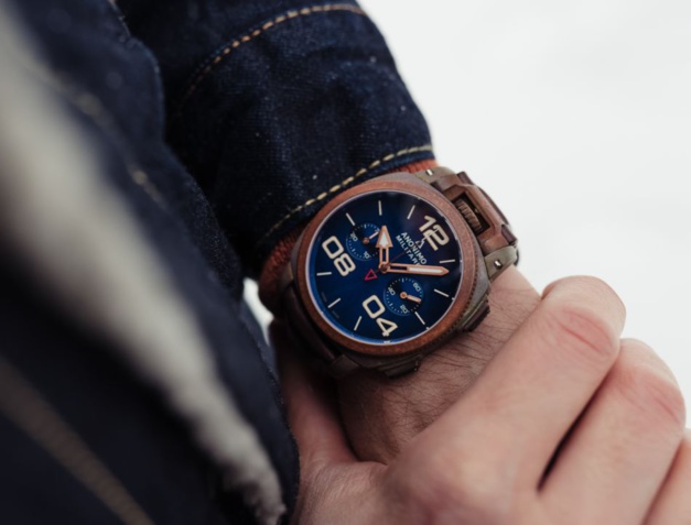 Anonimo Militare Chrono bronze oxydé