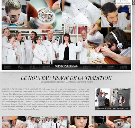 The New Face of Tradition : Girard-Perregaux présente huit jeunes horlogers et l’art de marquer le temps… The New Face of Tradition : Girard-Perregaux présente huit jeunes horlogers et l’art de marquer le temps…