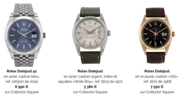 Collector Square : focus sur la Datejust de Rolex