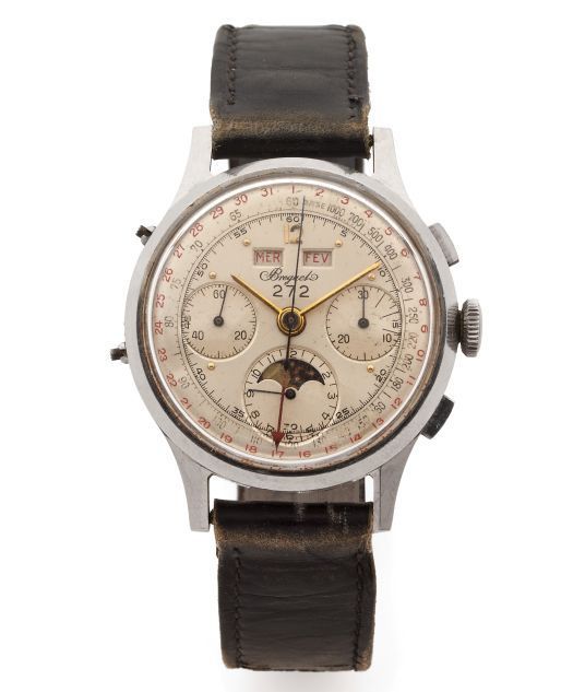 chronographe Breguet à triple quantième et phase de lune chronographe Breguet à triple quantième et phase de lune
