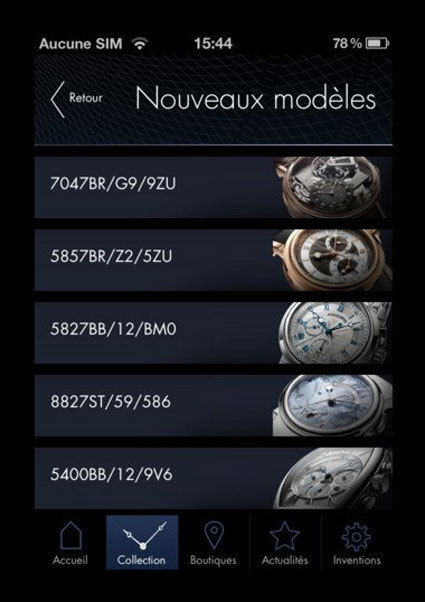 Breguet : une appli iPad et iPhone disponible sur l'App Store