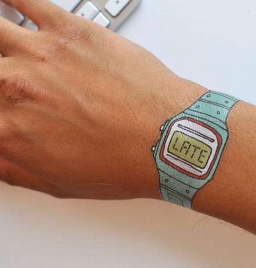 Tattly : montres « tatouage » façon Casio Vintage Tattly : montres « tatouage » façon Casio Vintage