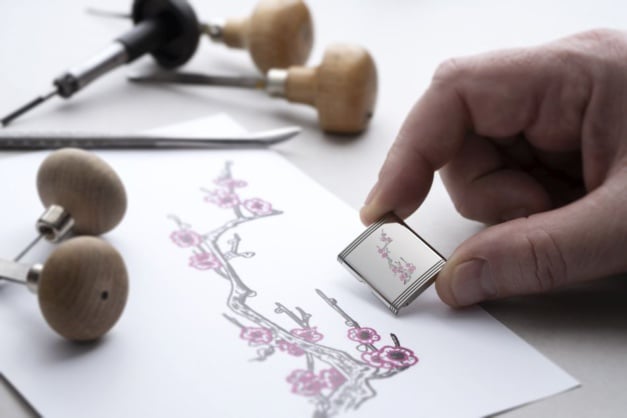 Le verso de la Reverso, idéal pour une gravure personnalisée Le verso de la Reverso, idéal pour une gravure personnalisée