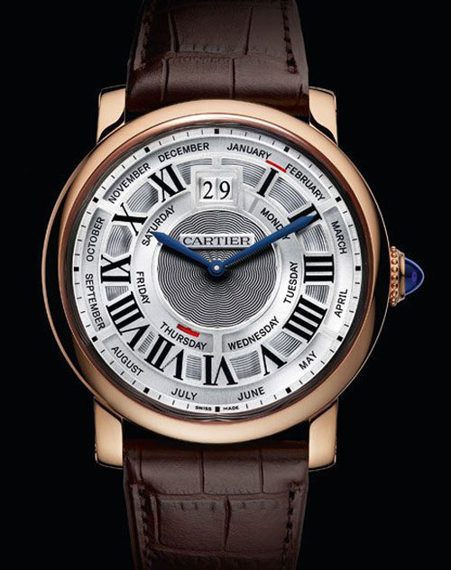 Cartier Rotonde Quantième Annuel calibre 9908 MC or rose