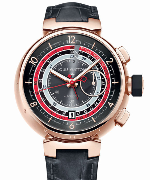 loLouis Vuitton Tambour Chronographe Automatique Voyagez, édition Capsule II