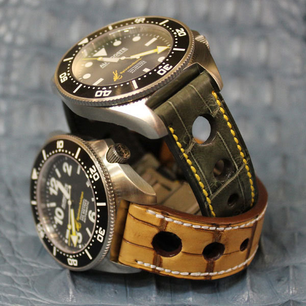 Les chronos Auricoste habillés par l’Atelier du bracelet parisien Les chronos Auricoste habillés par l’Atelier du bracelet parisien