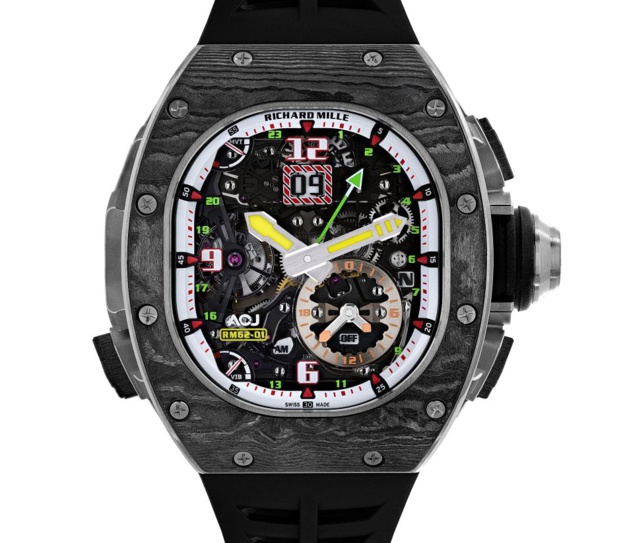 Richard Mille RM62-01 Tourbillon Alarme vibrante ACJ : la plus compliquée de toutes les RM