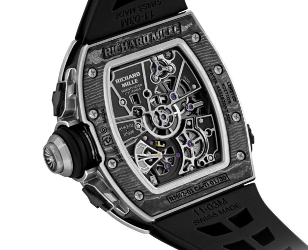 Richard Mille RM62-01 Tourbillon Alarme vibrante ACJ : la plus compliquée de toutes les RM