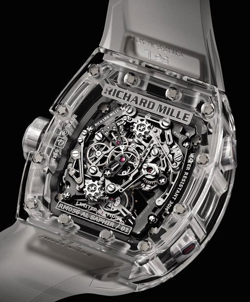 RM 056 Felipe Massa Saphir : un tourbillon chronographe à rattrapante dans un boitier saphir RM 056 Felipe Massa Saphir : un tourbillon chronographe à rattrapante dans un boitier saphir