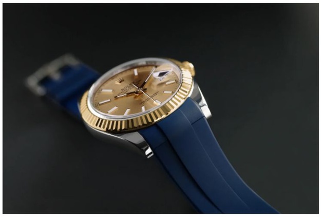 Rubber B lance un bracelet en caoutchouc pour les Rolex Datejust 41