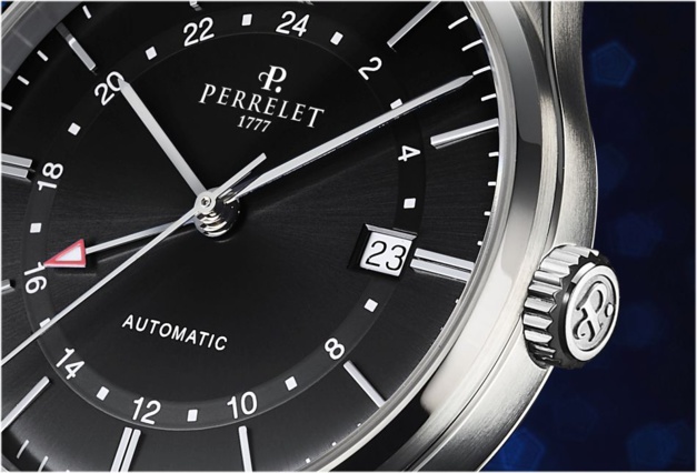 Perrelet : une GMT cadran bleu dans sa collection Weekend Perrelet : une GMT cadran bleu dans sa collection Weekend