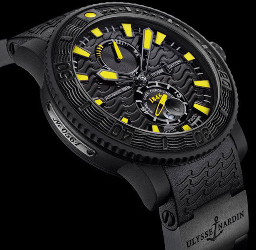 Black Sea Ulysse Nardin : jaune et noir, les couleurs de la plongée…