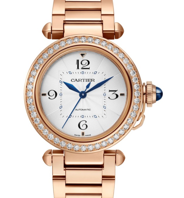 Pasha de Cartier 35 mm or rose et diamants Pasha de Cartier 35 mm or rose et diamants