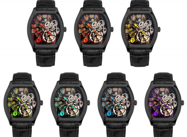 Claude Meylan : cette Tortue en sept couleurs avec le sept heure à l'honneur Claude Meylan : cette Tortue en sept couleurs avec le sept heure à l'honneur