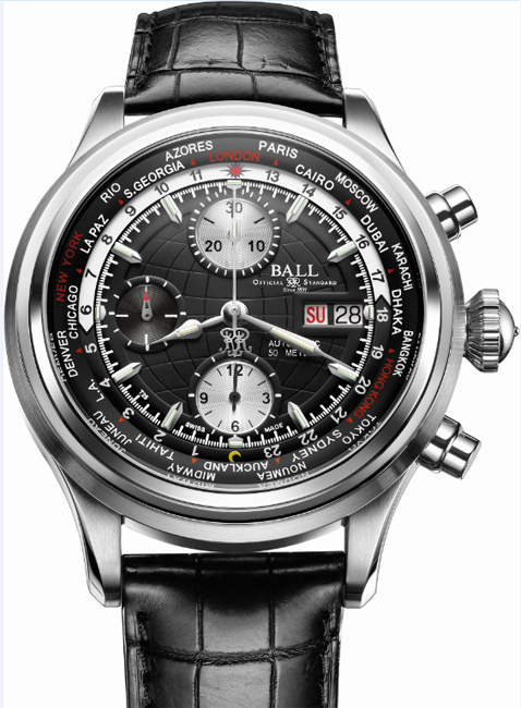 Ball Watch Trainsmaster Worldtime Chronograph