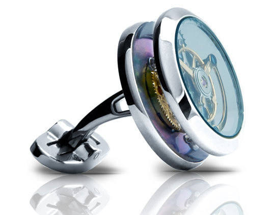 Memorigin : un bouton de manchette « 3D » doté d’un tourbillon Memorigin : un bouton de manchette « 3D » doté d’un tourbillon