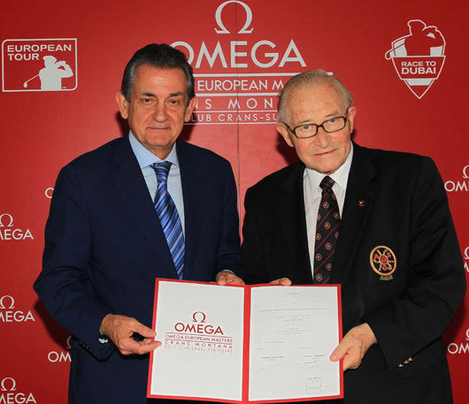 Omega : prolongation de son partenariat avec l’European Masters jusqu’en 2017