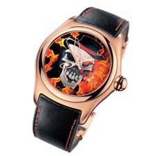 Corum Bubble Baron Samedi en or rose