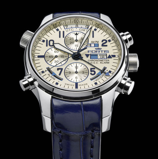 F-43 FLIEGER CHRONOGRAPH ALARM GMT Chronometer C.O.S.C. F-43 FLIEGER CHRONOGRAPH ALARM GMT Chronometer C.O.S.C.