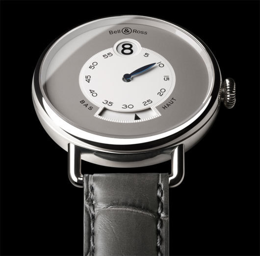 Bell & Ross Vintage WW1 Heure sautante avec réserve de marche, version platine