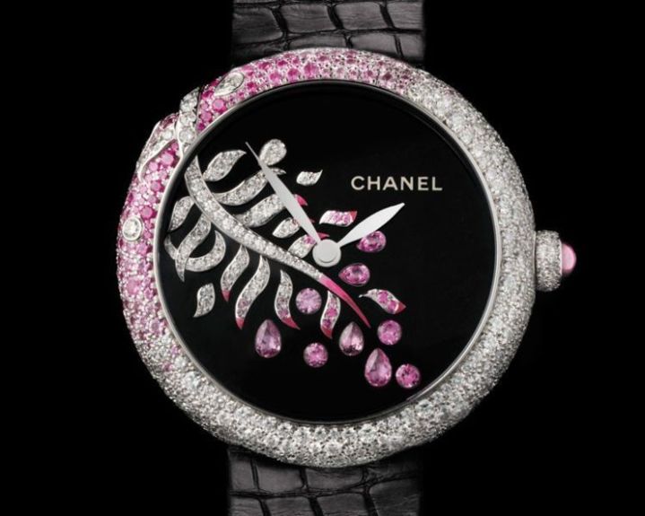 Montre Mademoiselle Privé, décor Plume enchantée Montre Mademoiselle Privé, décor Plume enchantée