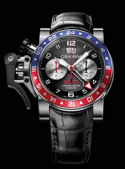 Graham Chronofighter Oversize GMT Blue and Red